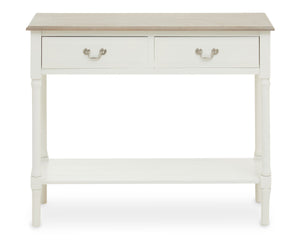 Heritage 2 Drawer Ivory Console Table