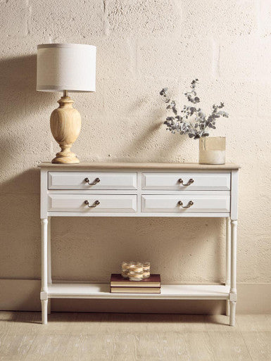 Heritage 4 Drawer Console Table