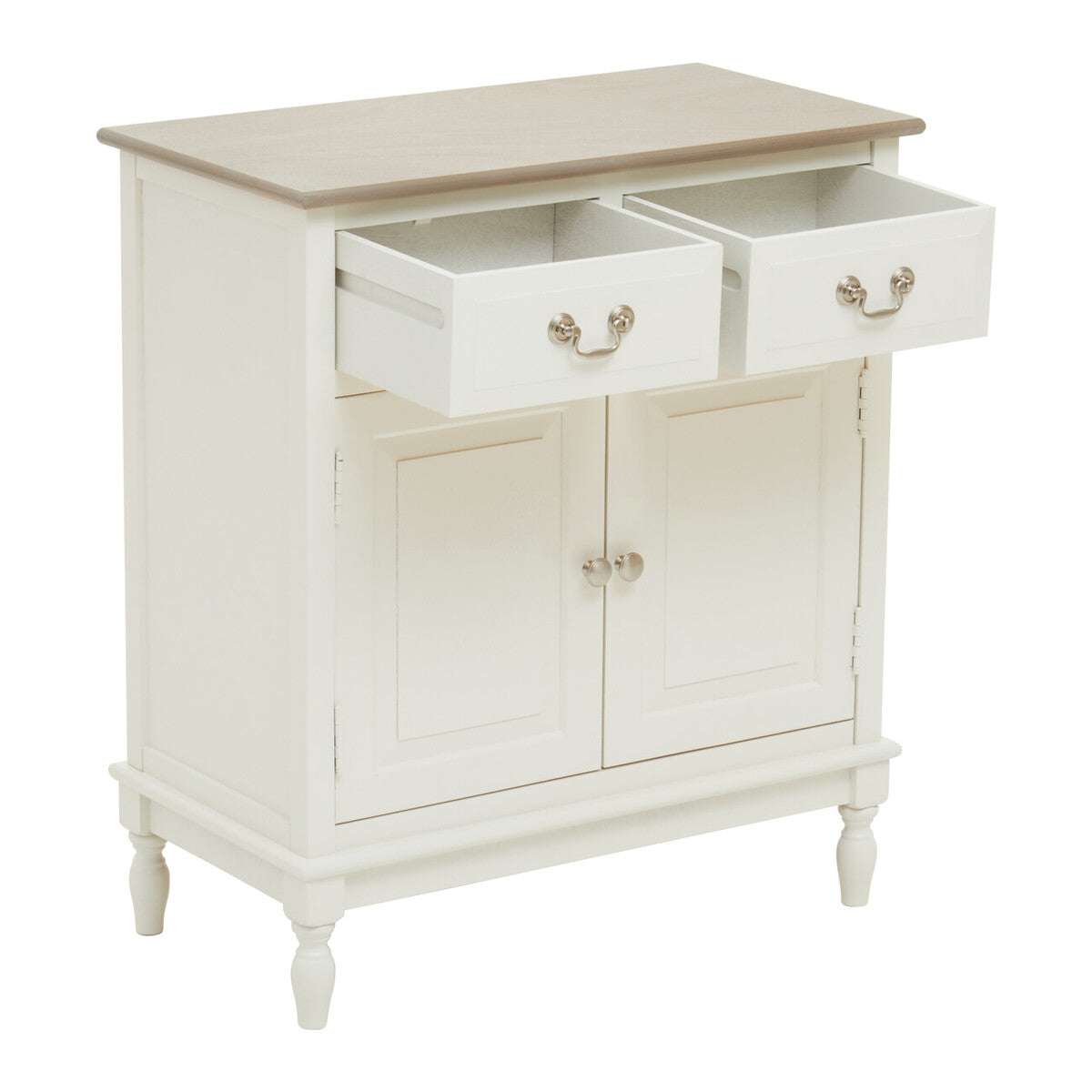 Heritage 2 Drawer White Sideboard