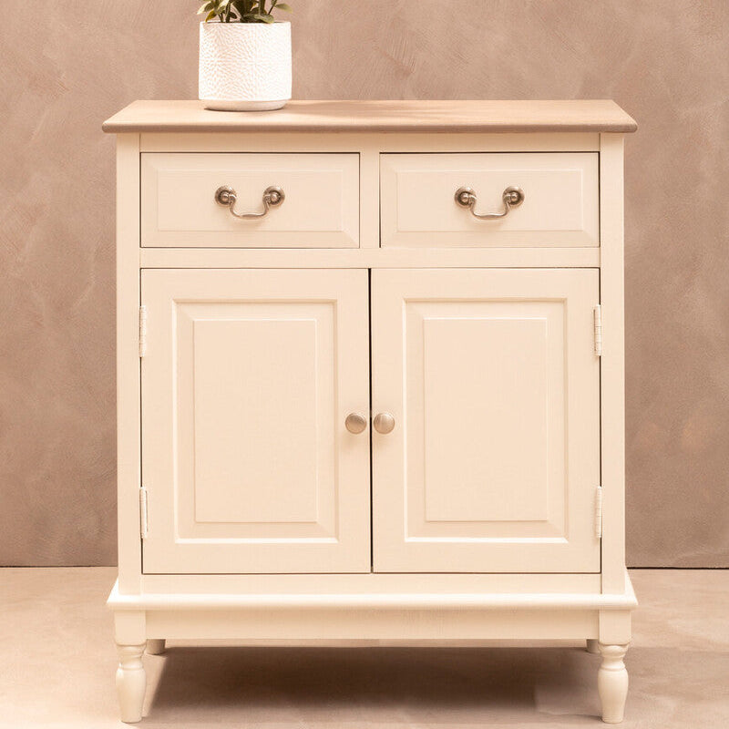 Heritage 2 Drawer White Sideboard