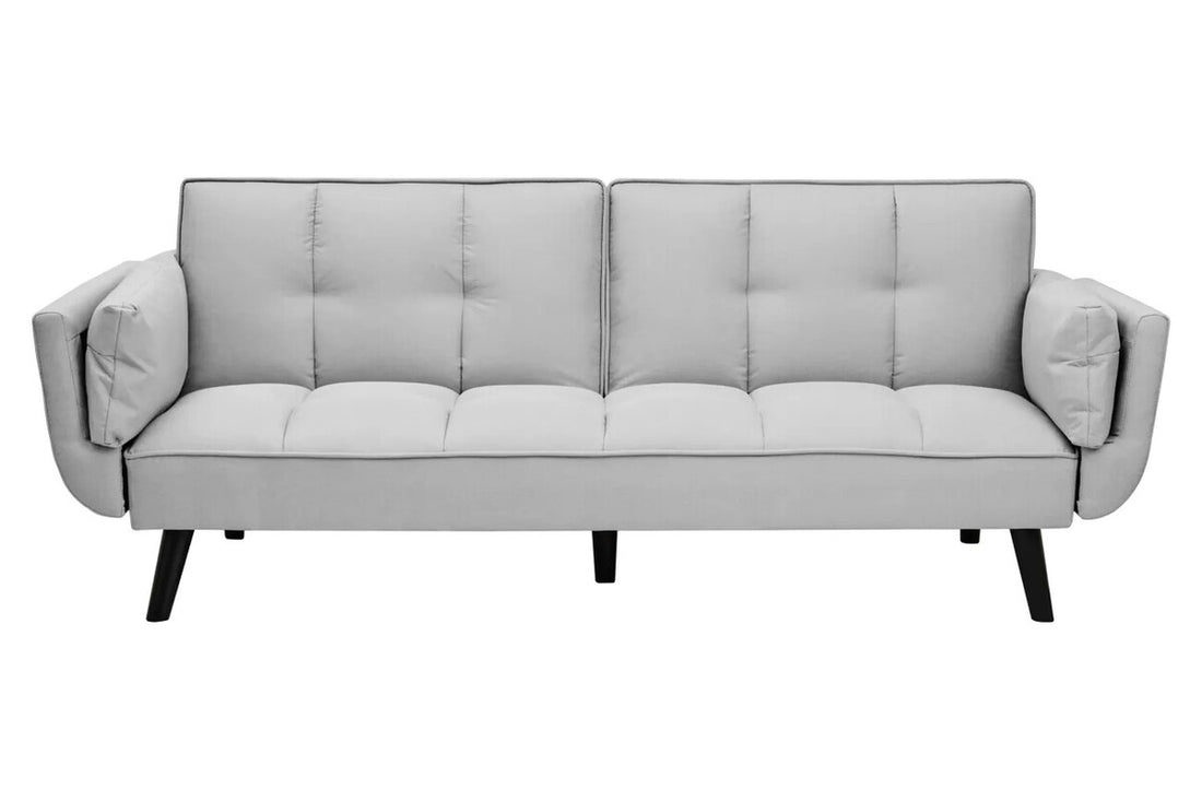 Valerie 3 Seat Grey Linen Sofa Bed