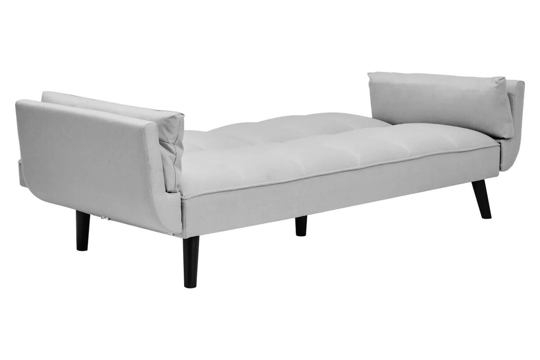 Valerie 3 Seat Grey Linen Sofa Bed