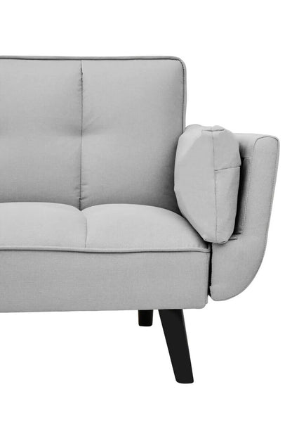 Valerie 3 Seat Grey Linen Sofa Bed