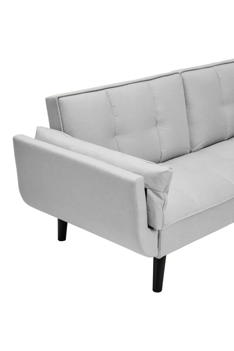 Valerie 3 Seat Grey Linen Sofa Bed