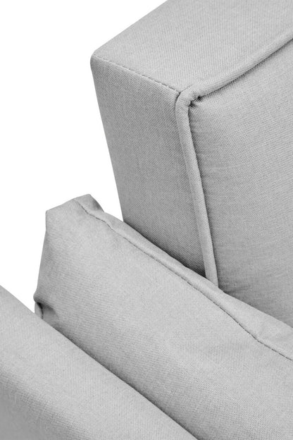 Valerie 3 Seat Grey Linen Sofa Bed
