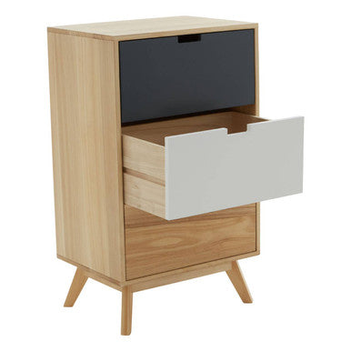 Watson 3 Drawer Bedside Table