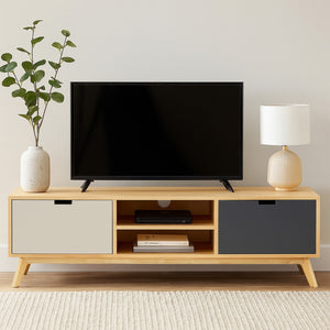 Watson Multi Coloured Wooden Media Unit