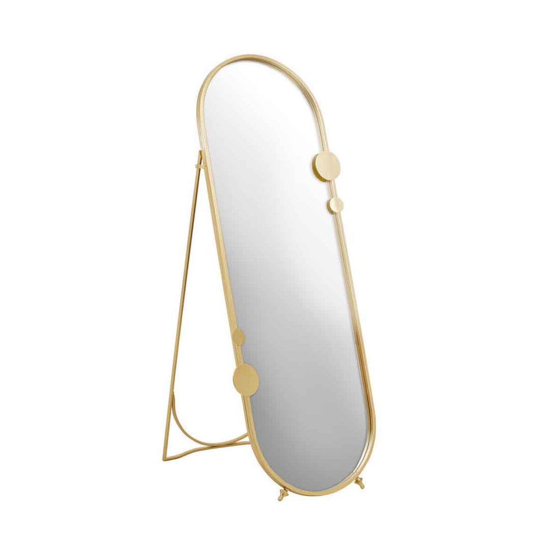 Farran Gold Finish Floor Mirror