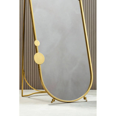 Farran Gold Finish Floor Mirror - image 6