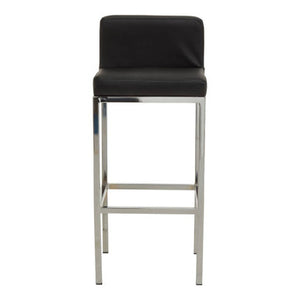Baina Black And Chrome Finish Bar Chair