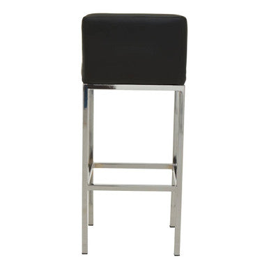 Baina Black And Chrome Finish Bar Chair