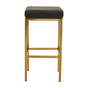 Baina Black And Gold Finish Bar Stool