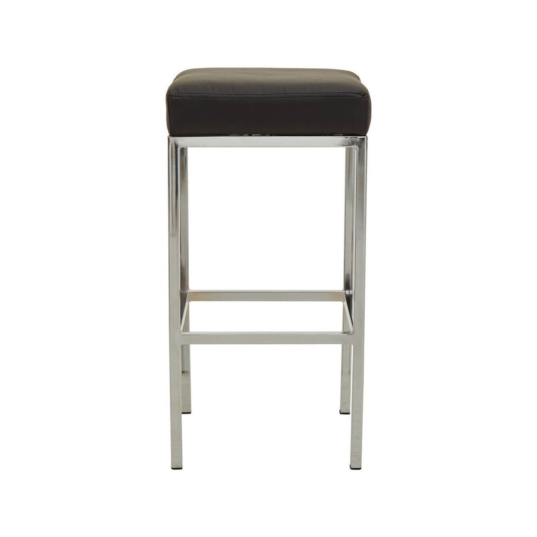 Baina Black And Chrome Finish Bar Stool