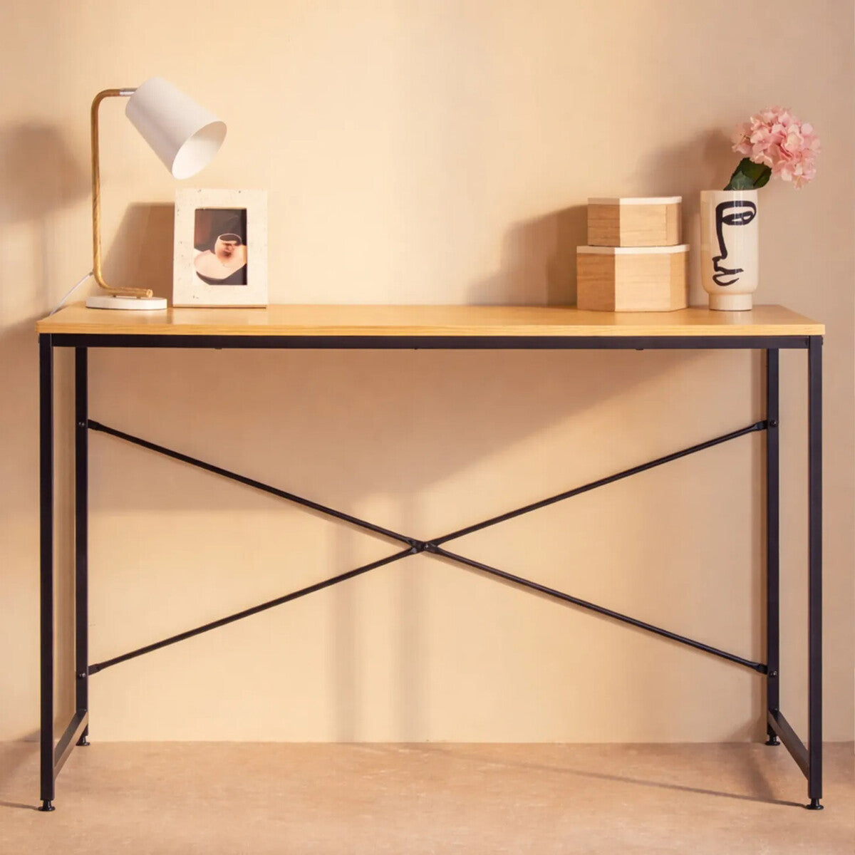 Laxton Light Oak Effect Desk