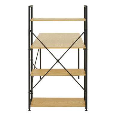 Laxton Light Yellow Desk With Shelves