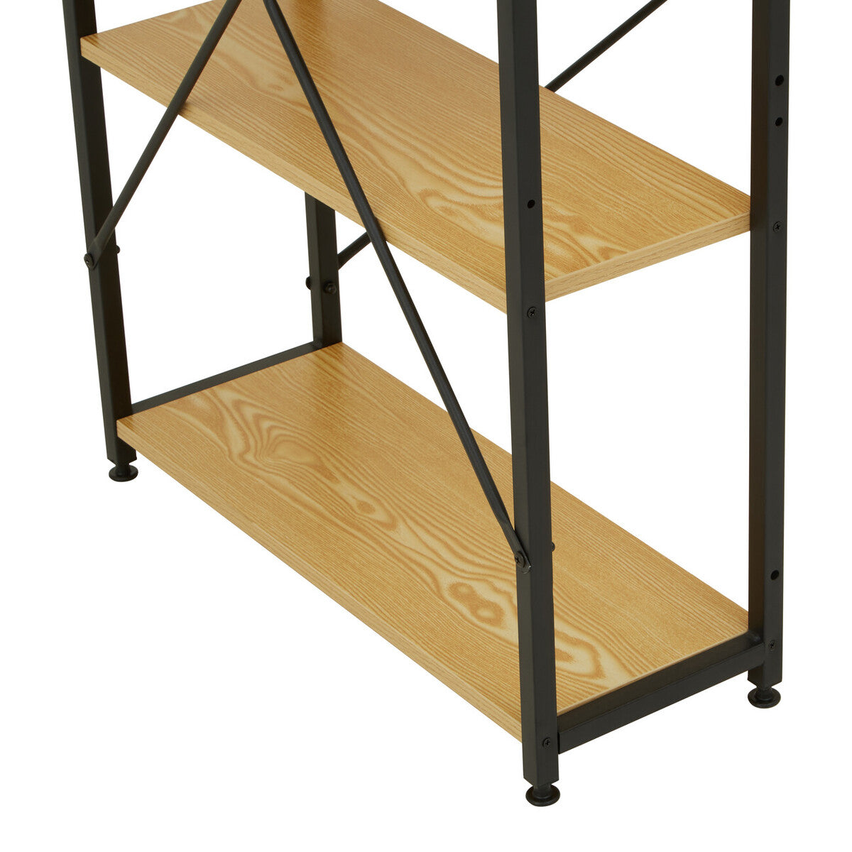 Laxton Light Yellow Desk With Shelves