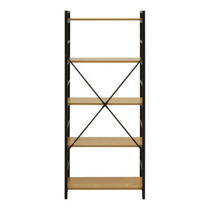 Laxton 5 Tier Light Oak Effect Shelf Unit