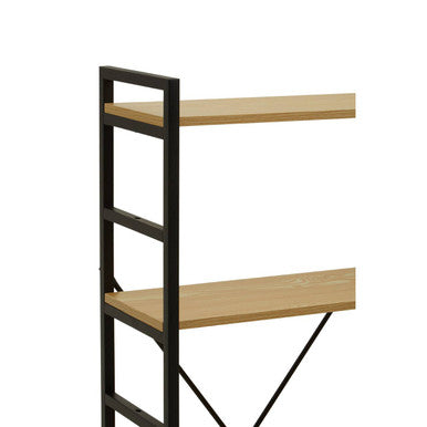 Laxton 5 Tier Light Oak Effect Shelf Unit