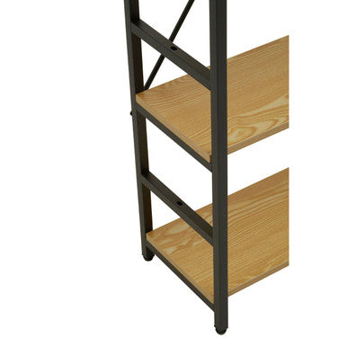 Laxton 5 Tier Light Oak Effect Shelf Unit