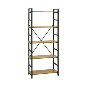 Laxton 5 Tier Light Oak Effect Shelf Unit