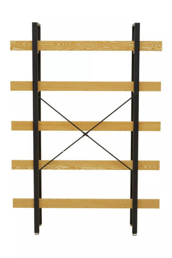 Laxton 5 Tier Light Oak Effect Shelving Unit