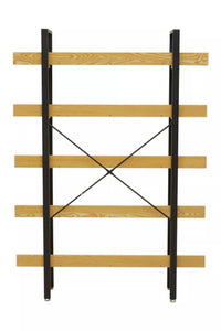 Laxton 5 Tier Light Oak Effect Shelving Unit