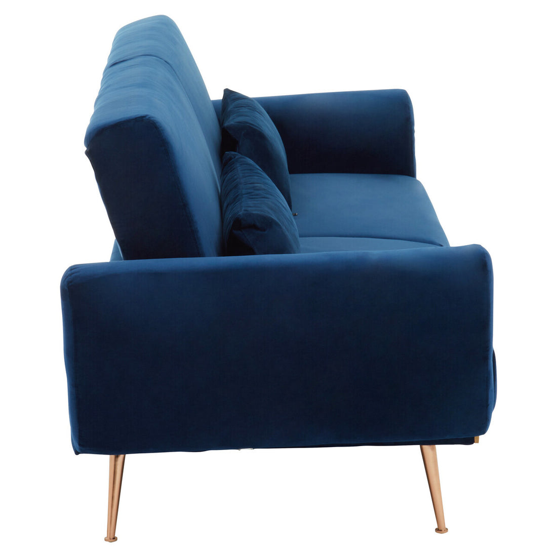 Hatton Dark Blue Velvet Sofa Bed - Image 12