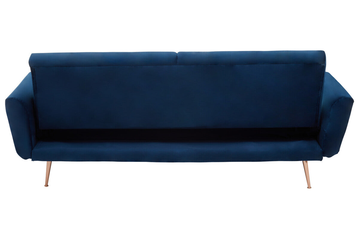 Hatton Dark Blue Velvet Sofa Bed