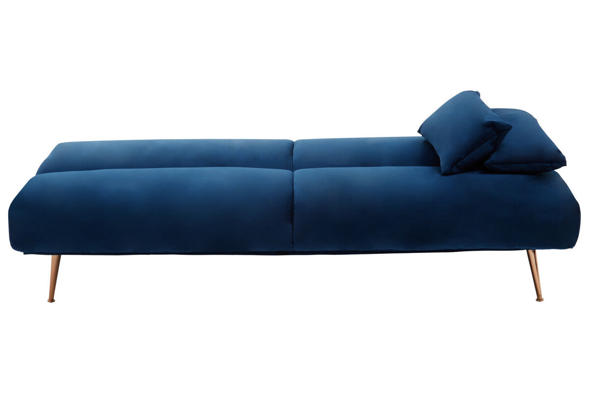 Hatton Dark Blue Velvet Sofa Bed