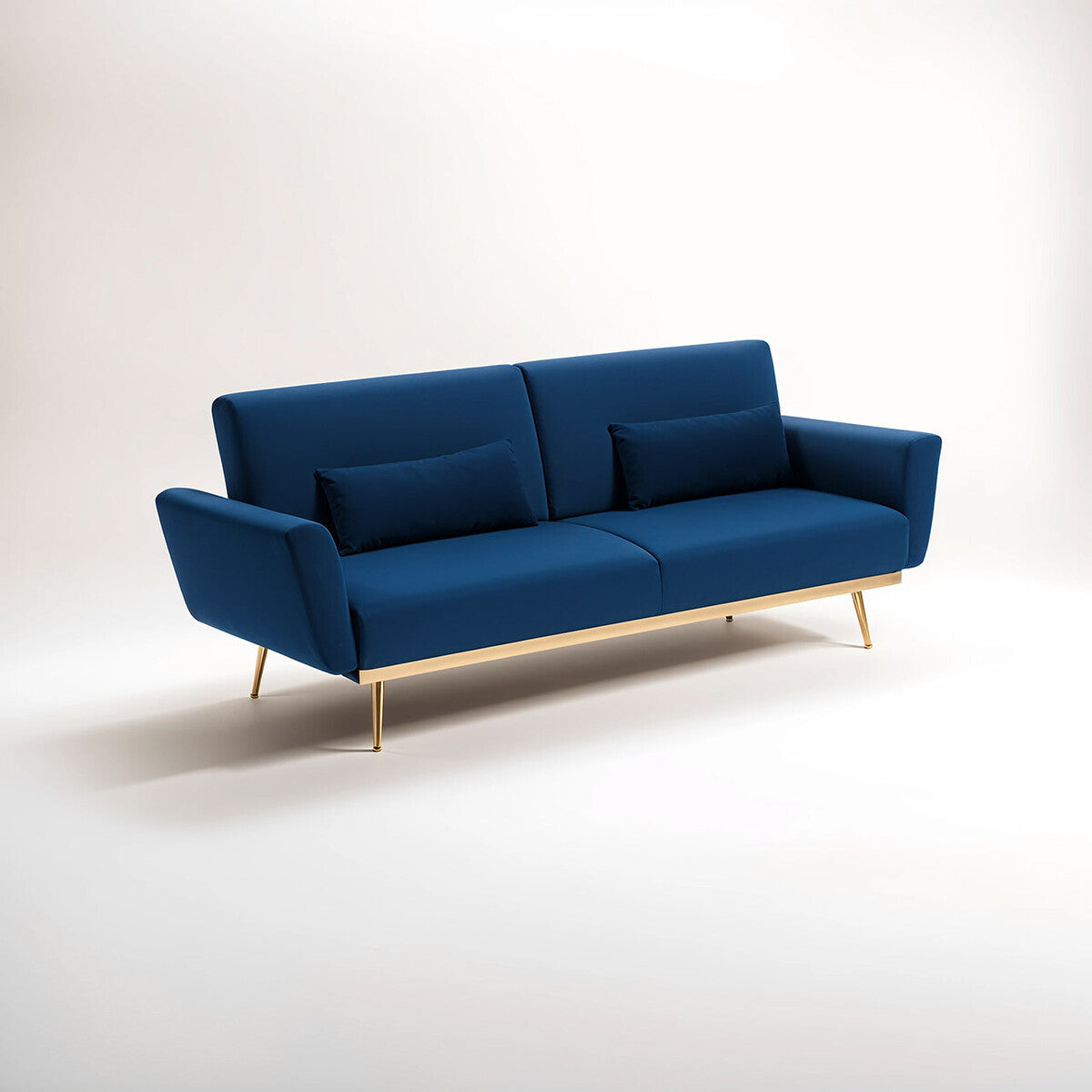 Hatton Dark Blue Velvet Sofa Bed