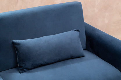 Hatton Dark Blue Velvet Sofa Bed