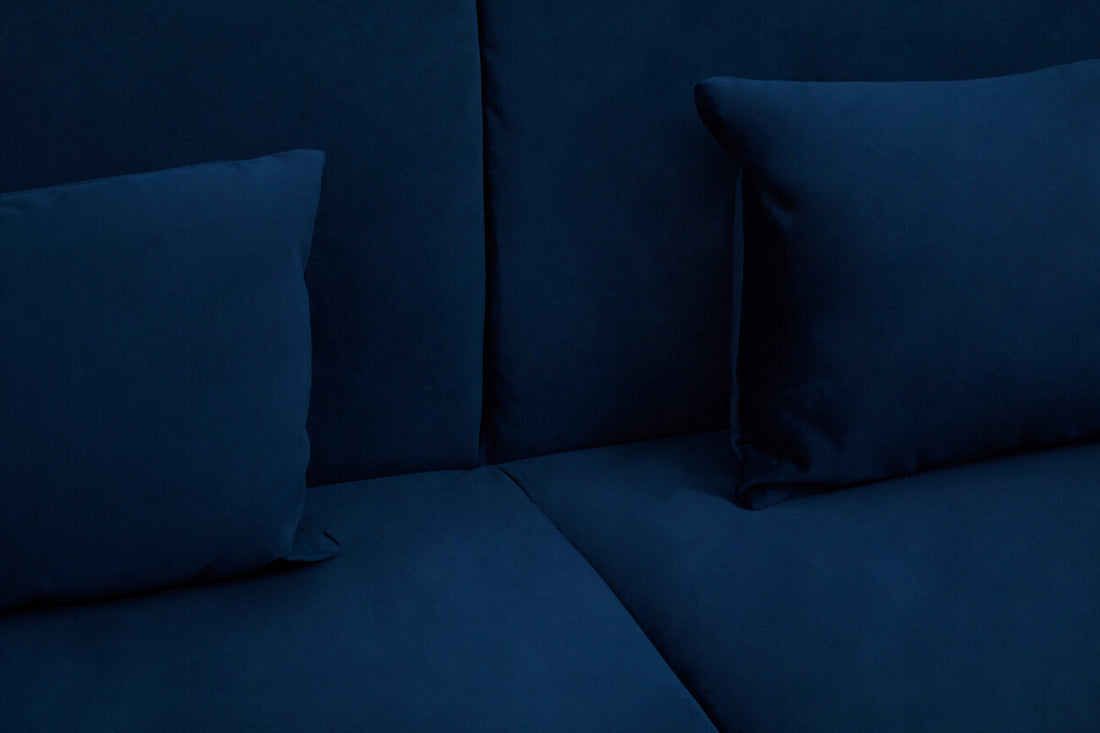 Hatton Dark Blue Velvet Sofa Bed - Image 17