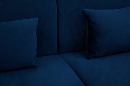Hatton Dark Blue Velvet Sofa Bed