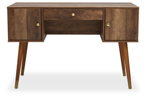 Frida Wood Veneer Desk with Storage