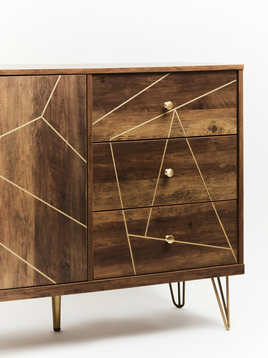 Flori Sideboard with 2 Doors and 3 Drawers