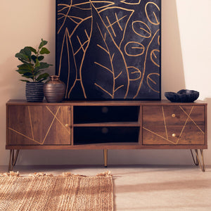 Flori Wood Effect Media Unit