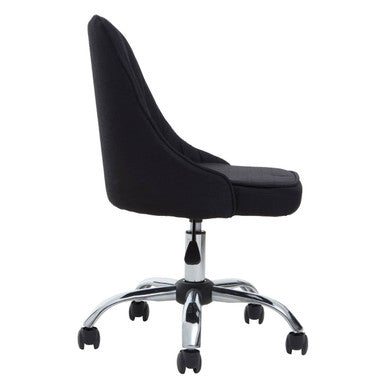 Alexi Black Fabric Home Office Chair