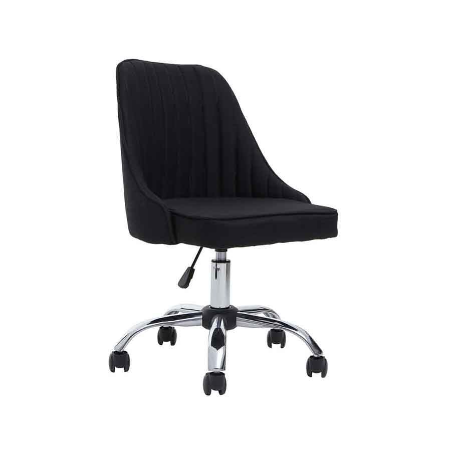 Alexi Black Fabric Home Office Chair