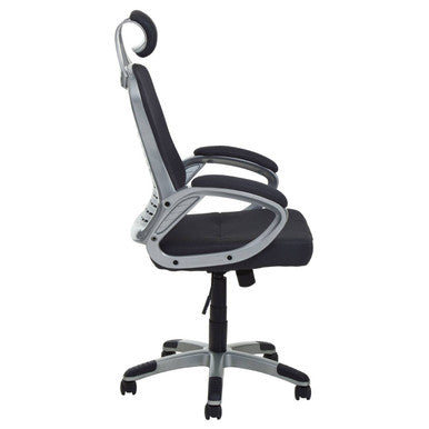 Stratford Dark Grey and Silver Home Office Chair