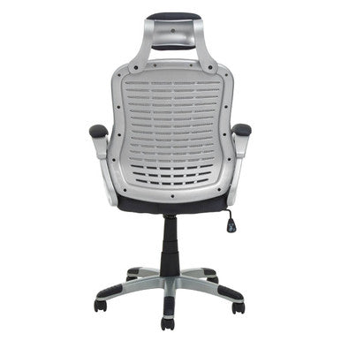 Stratford Dark Grey and Silver Home Office Chair