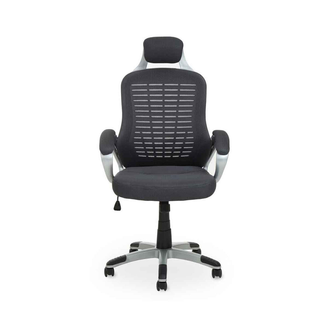 Stratford Dark Grey and Silver Home Office Chair