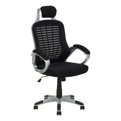Stratford Black and Silver Home Office Chair