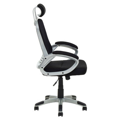 Stratford Black and Silver Home Office Chair