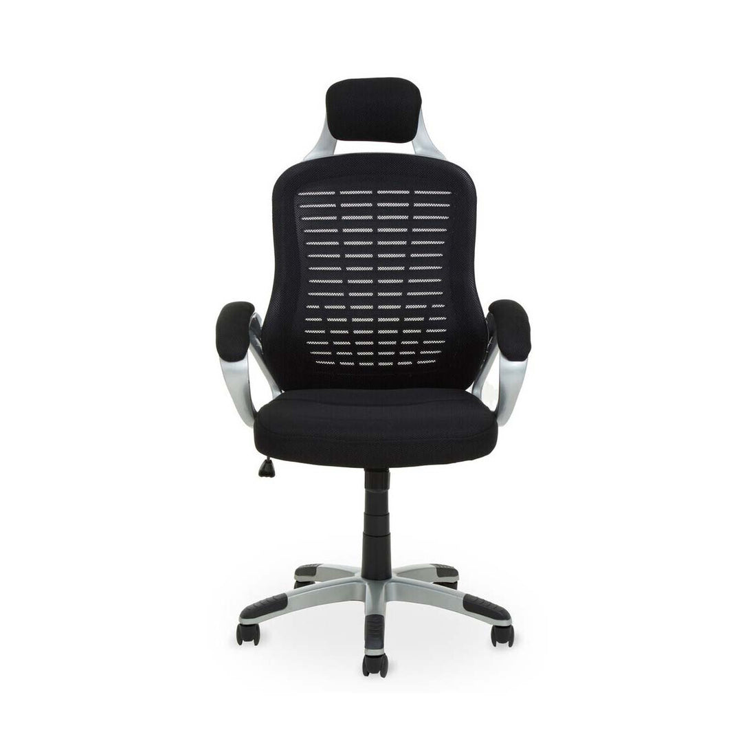 Stratford Black and Silver Home Office Chair