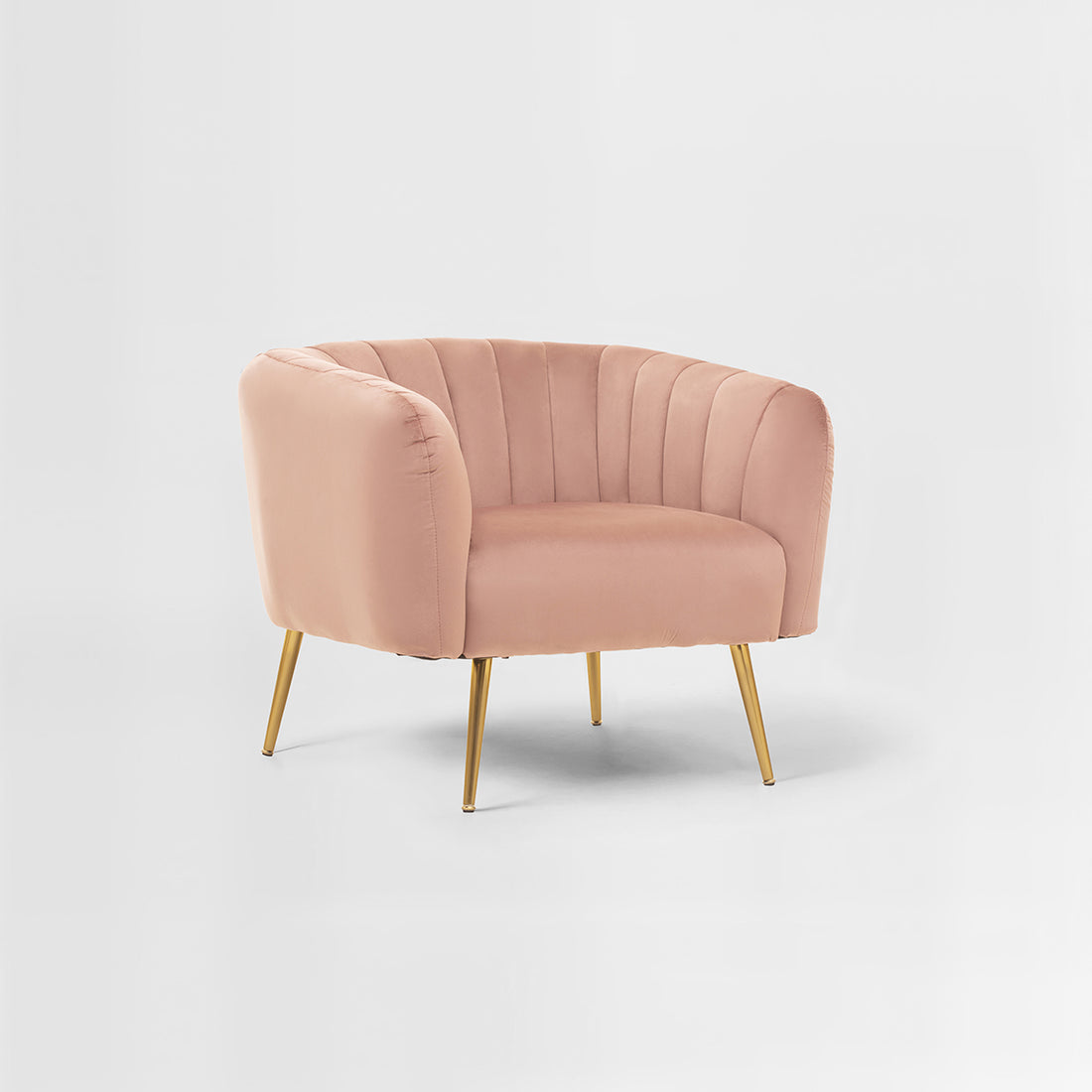 Larissa Pink Velvet Chair