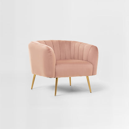 Larissa Pink Velvet Chair