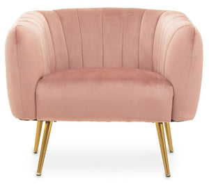 Larissa Pink Velvet Chair