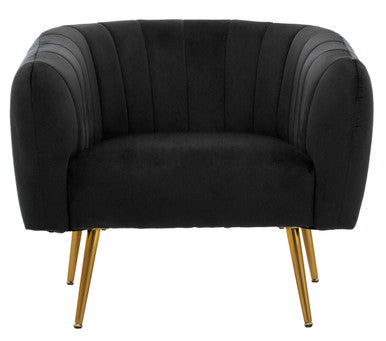 Larissa Black Velvet Chair