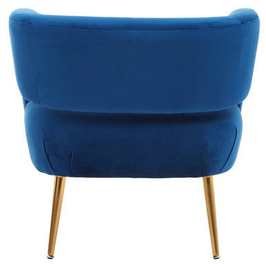 Larissa Blue Velvet Chair