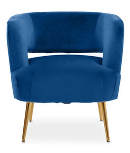 Larissa Blue Velvet Chair